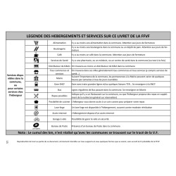 Légendes concernant les services disponibles